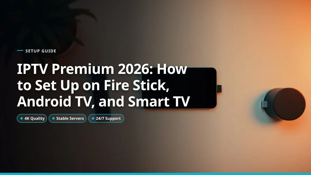IPTV Premium 2026: Cómo Configurarlo en Fire Stick, Android TV y Smart TV