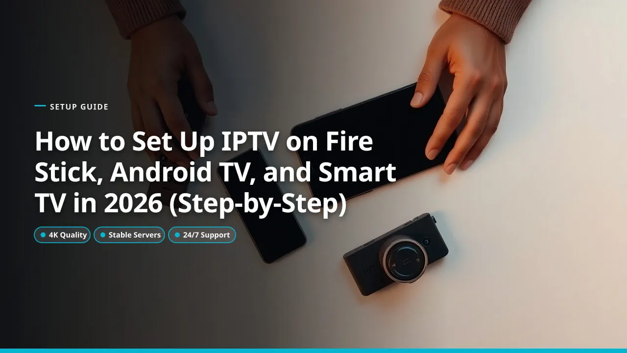 Cómo Configurar IPTV en Fire Stick, Android TV y Smart TV en 2026 (Paso a Paso)