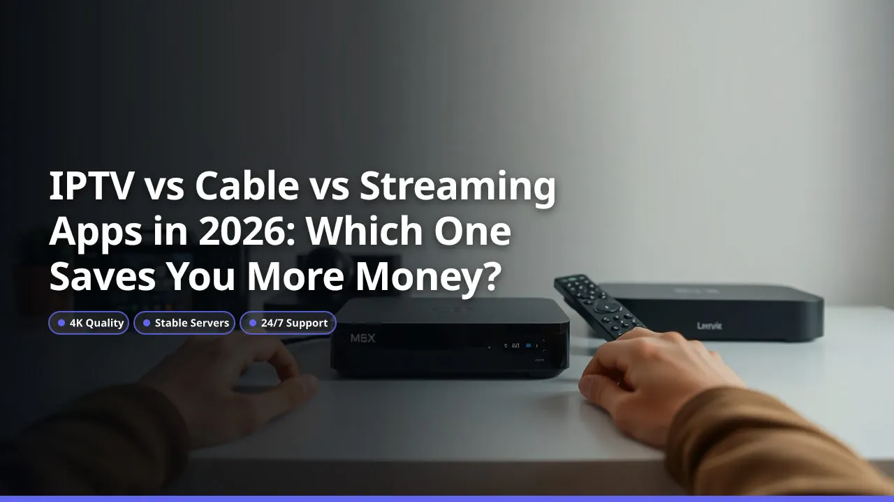 IPTV vs Cable vs Apps de Streaming en 2026: ¿Cuál te Ahorra Más Dinero?