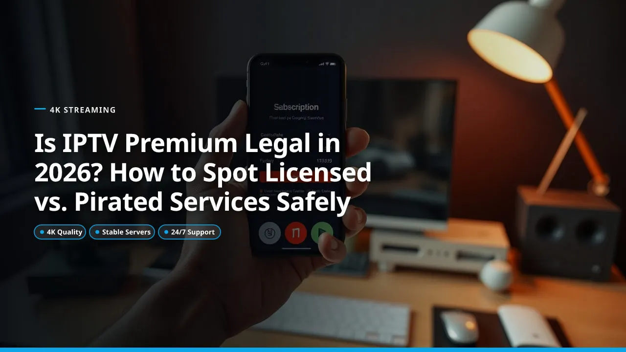 ¿Es Legal IPTV Premium en 2026? Cómo Detectar Servicios con Licencia vs. Piratas de Forma Segura